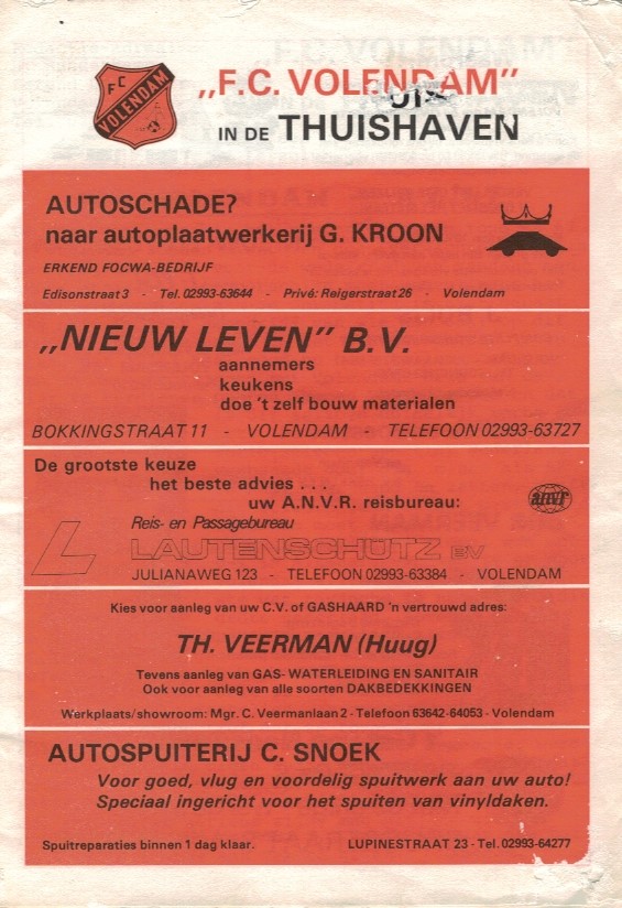 AZ Programma 1-apr-1979 Volendam uit